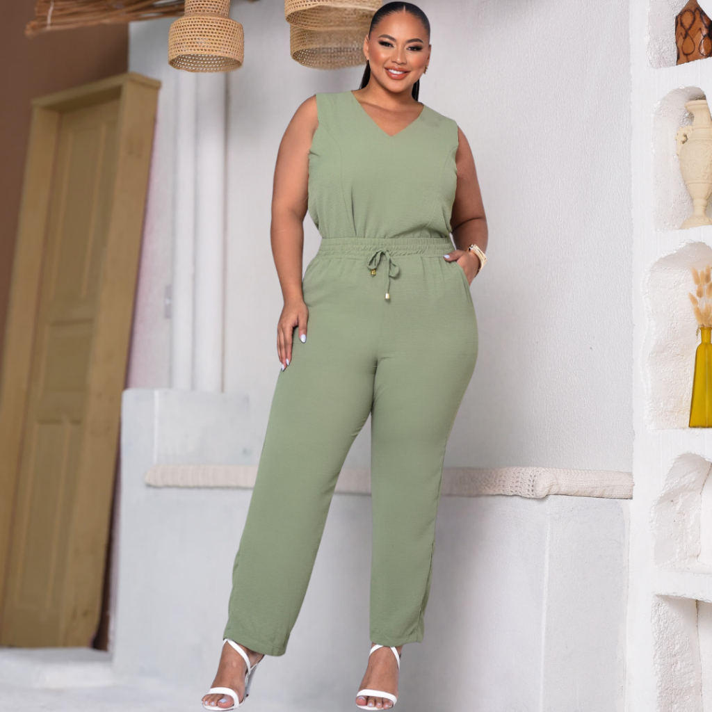Conjunto Feminino Plus Size Moda Maior Confortavel em Oferta na Shopee