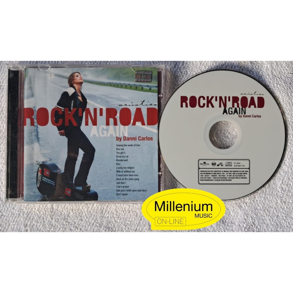 CD Danni Carlos  Rock'N'Road Again 2004 Original Gravadora Colecionador Ótimo Estado