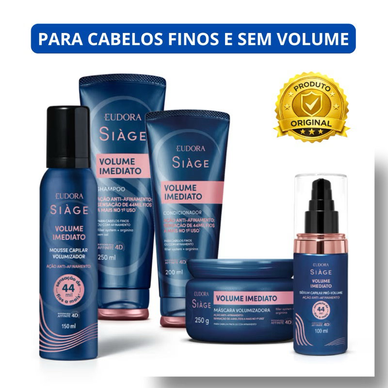 Eudora Siàge Volume Imediato (Linha Completa)