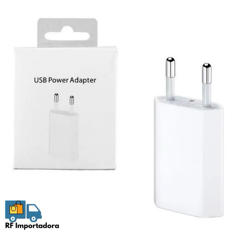 Carregador Fonte 5W Adaptador De Energia Cabo USB Para Iphone e Android