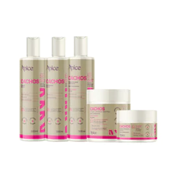 Kit 5 Cachos shampoo gelatina cond mascara ativador Apice