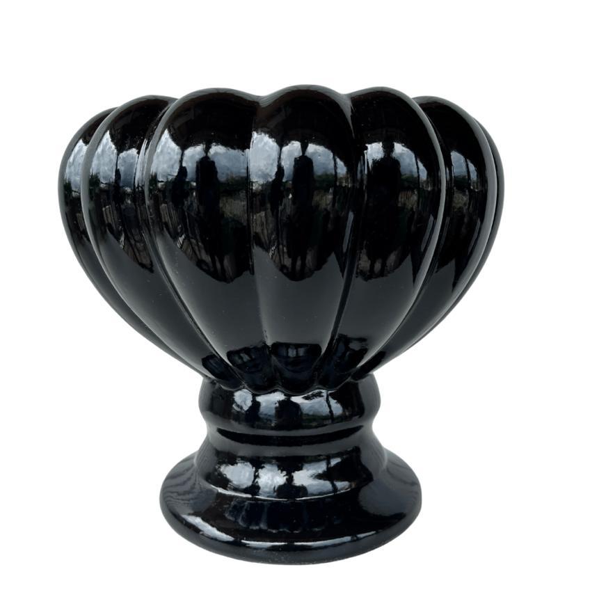 Vaso preto moderno taça gomo decor centro de mesa