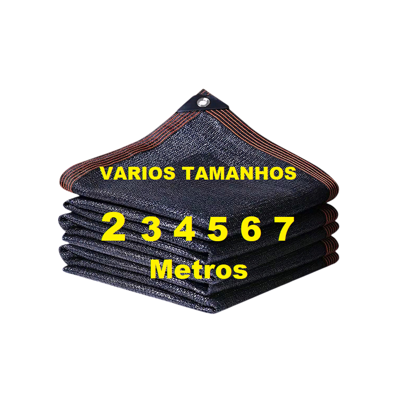 Tela Sombrite 85% Premium Com Ilhós e Acabamento Reforçado Diversos tamanhos
