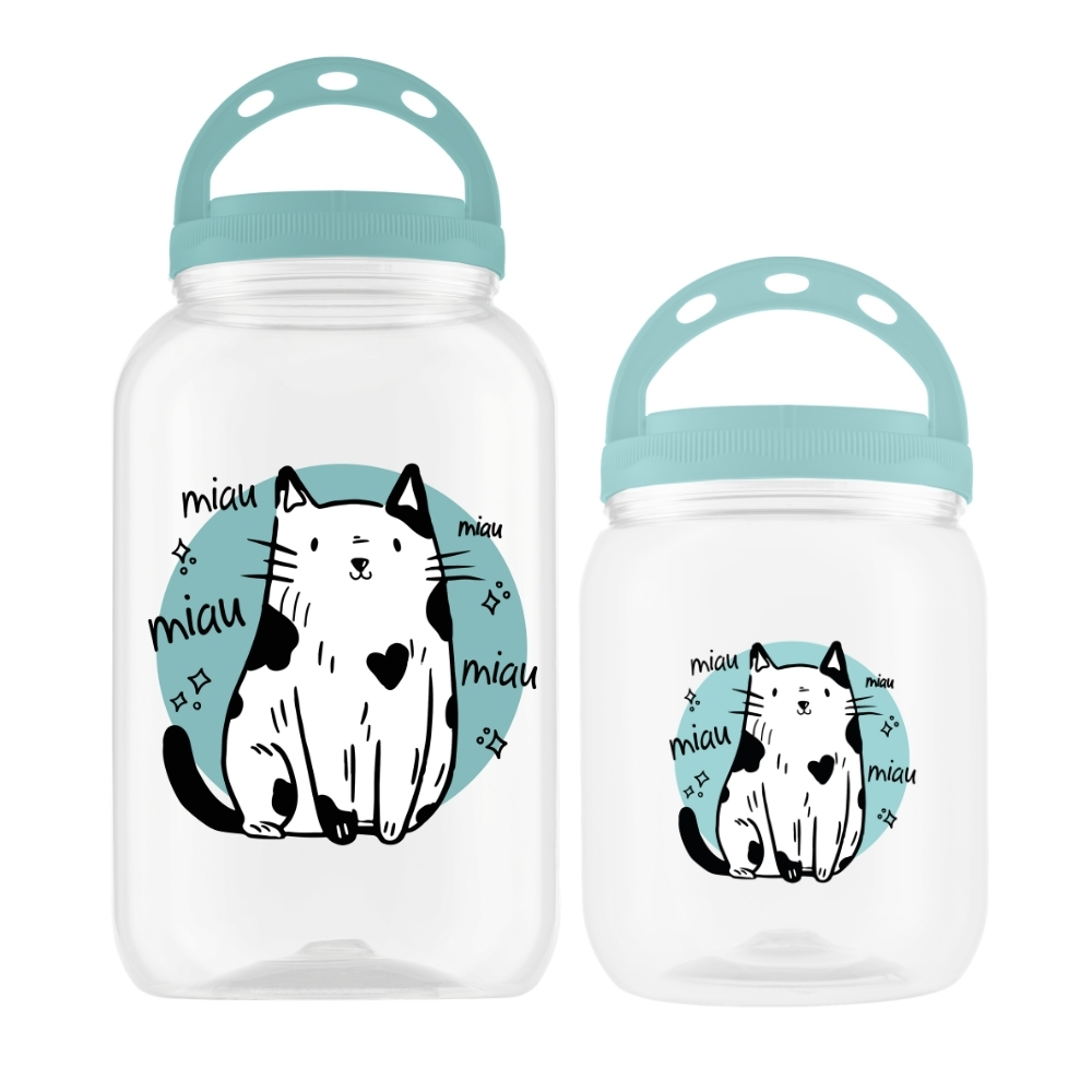 Kit 2 Porta Ração Petiscos Cachorro 3,6l 1,7l Preto Snoopy