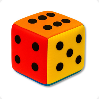 Dado de Pelúcia Infantil 20cm Brinquedo Educativo Interativo Antialérgico em Oferta na Shopee