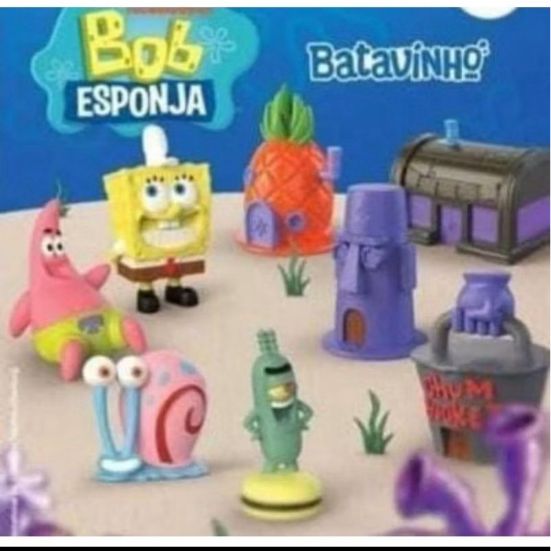 Miniaturas Batavinho Bob Esponja Coloridos Raros