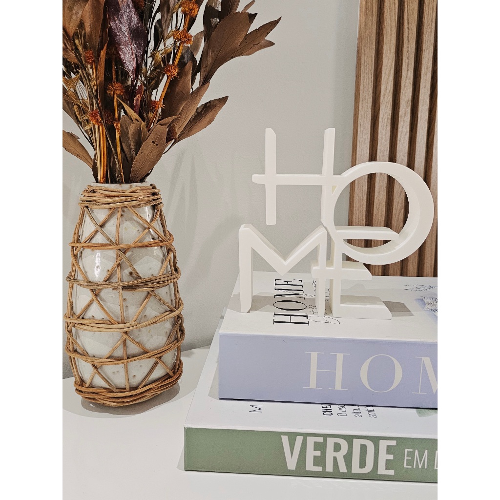 HOME Decorativo Moderno em Impressão 3D | Enfeite de Decoração em Oferta na Shopee