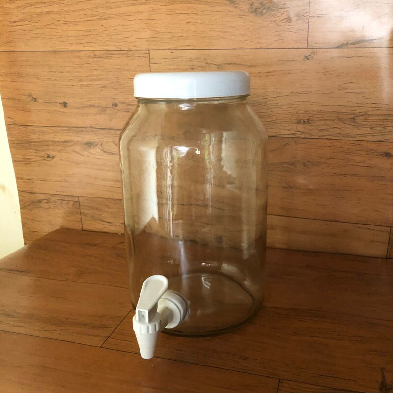 Suqueira De Vidro Capacidade De 3 Litros Tampa De Plastico - Torneira De Plastico em Oferta na Shopee