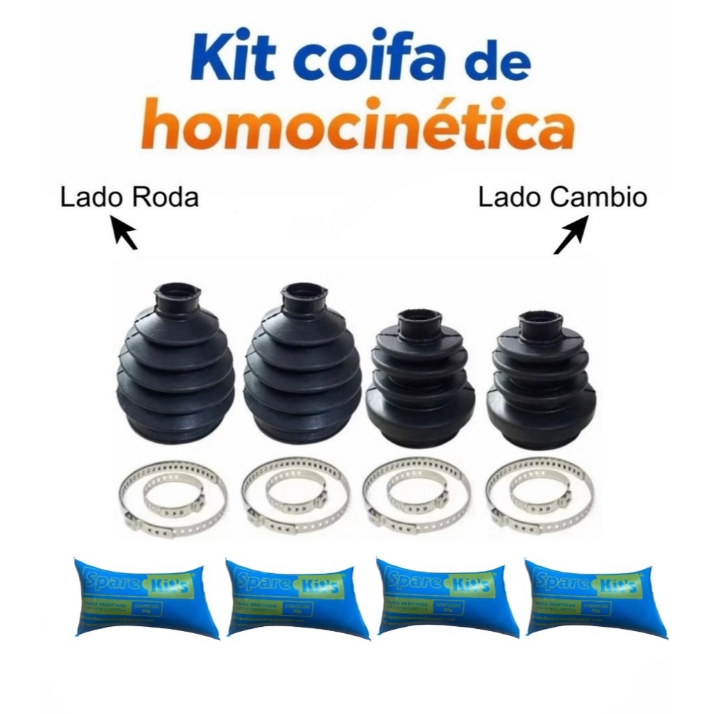 4 Kit Coifa Homocinetica Roda Cambio Vectra Astra 97 A 2011 em Oferta na Shopee
