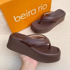 Tamanco Beira Rio Sandália Feminina Plataforma Confortável Acolchoado