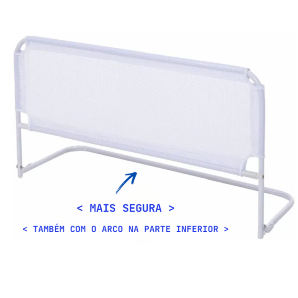 Grade De Cama Com Tela de Proteção Segurança P/ Crianças e Idosos Cama Normal Ou Box em Oferta na Shopee