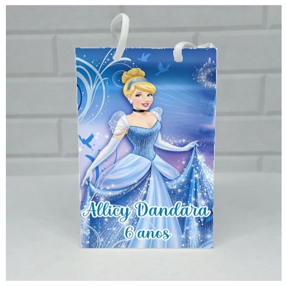 Sacolinha personalizada Cinderela  | Personalizados lembrancinhas mimos