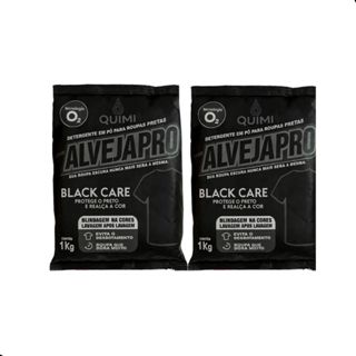 Kit 2 Unidades Alvejapro Quimivida Black Care Pó 1kg Saco Protege o Preto e Realça a Cor em Oferta na Shopee
