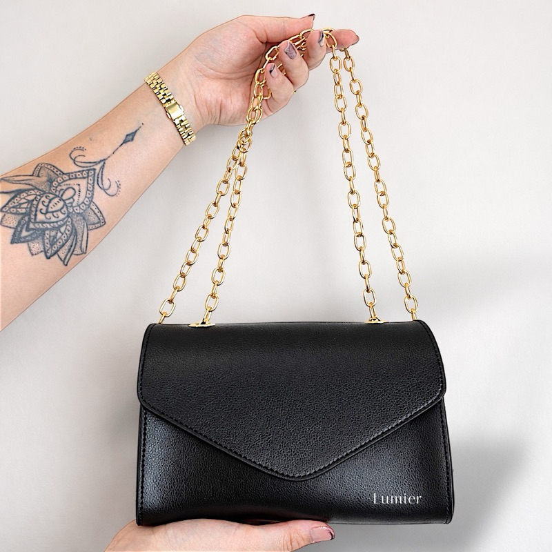 Bolsa Feminina Pequena - Alça Corrente Elegante. em Oferta na Shopee