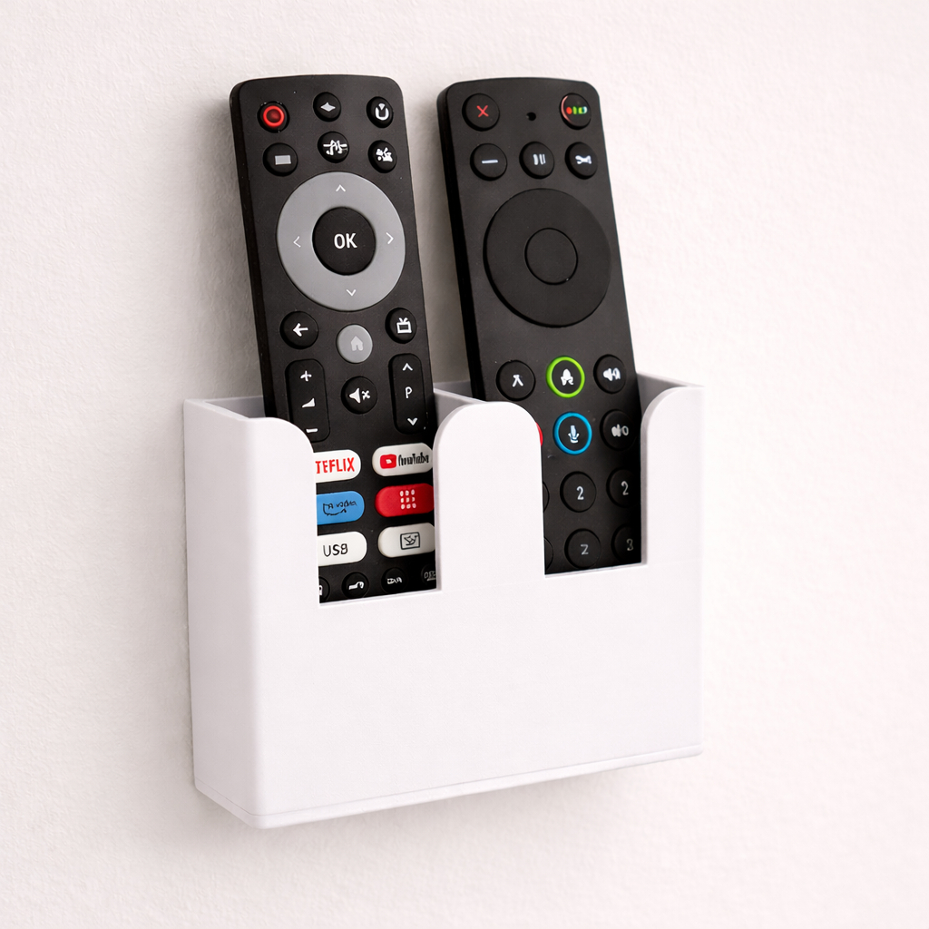 Suporte para Controle Remoto, Organizador de Ambiente, Recipiente oara Controle Tv, Ar e Outros