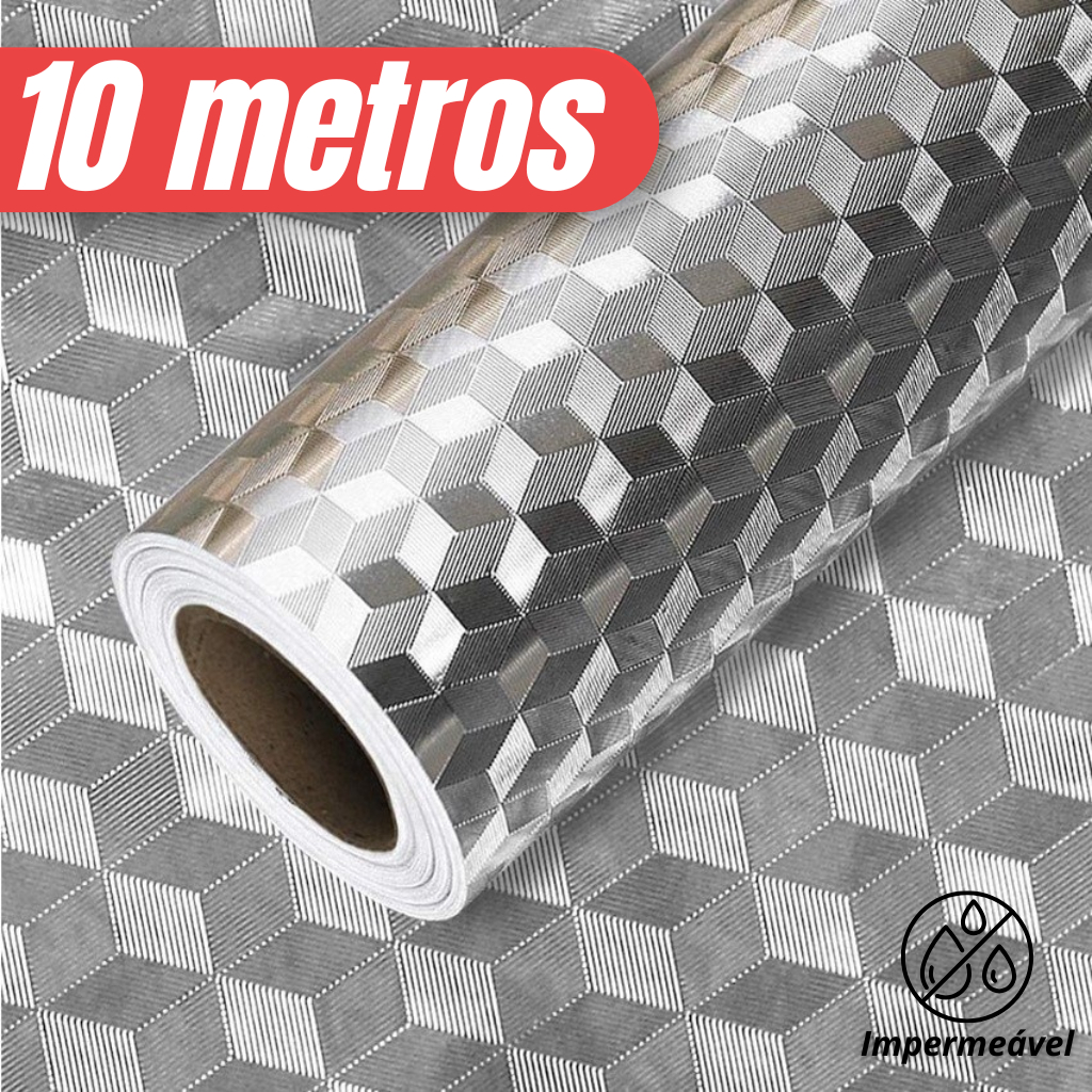 Papel Aluminio 1m 3m 5m 10m Metros Adesivo Metalizado Ultra Resistente Cozinha Banheiro Sala Quarto em Oferta na Shopee