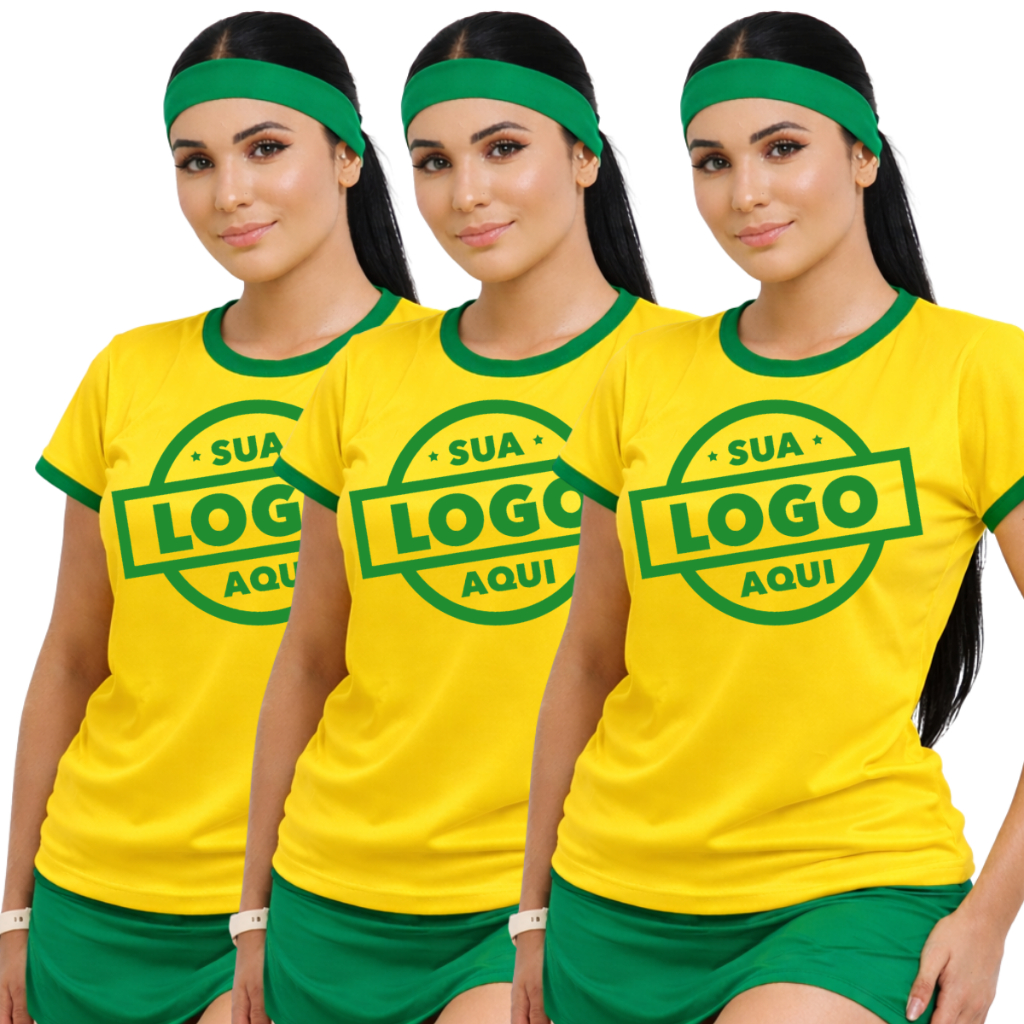 Kit 3 Camisa Brasil Camiseta do Brasil Seleção Brasileira Torcida Brasil Amarela Patriota Torcedor