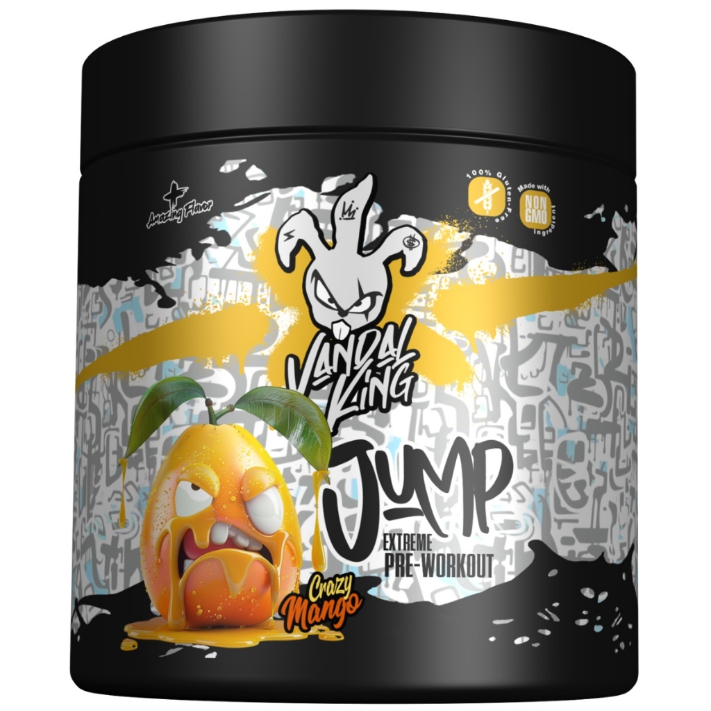 Pré Treino Jump Extreme Pre Workout 300g Vandal King Crazy Mango