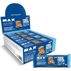 Barra Proteína Max Titanium Power Protein Crisp Cookies 12un