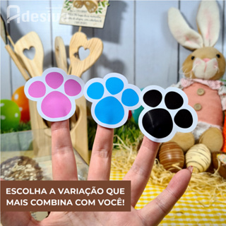Adesivos Pegadas Patinhas De Coelho Para A Páscoa 5x5,5 CM em Oferta na Shopee