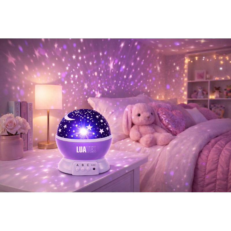 Luminária Projetor Estrela 360º Galaxy Abajur Star Master