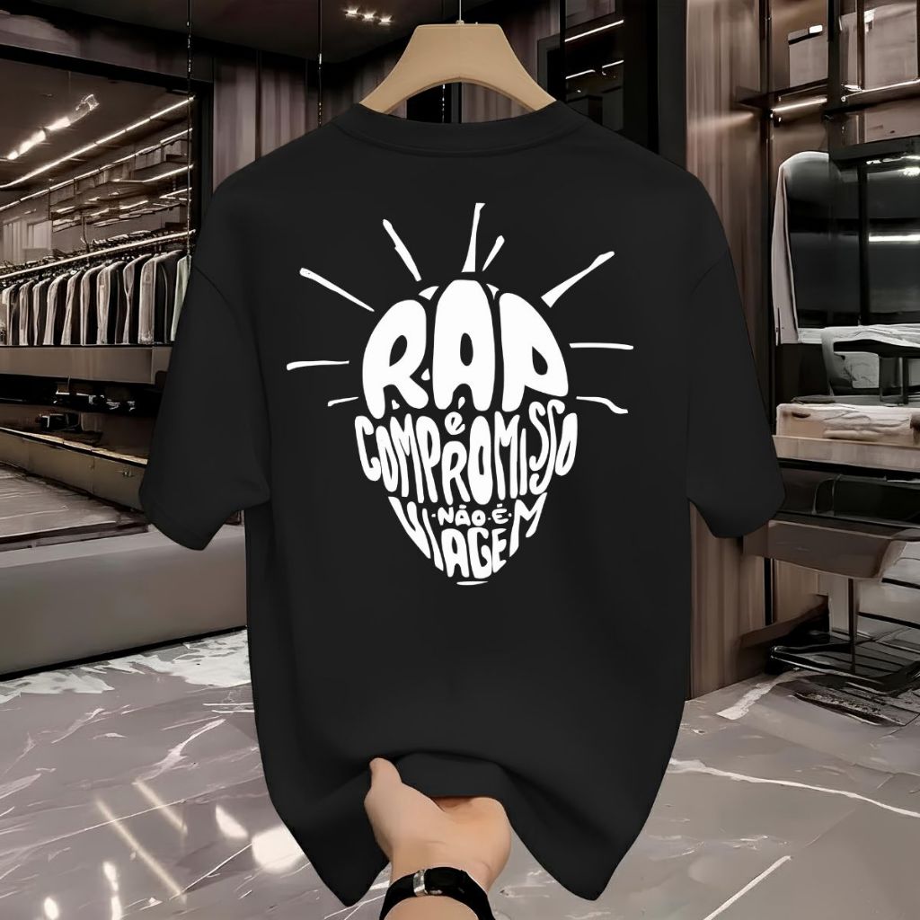 Camiseta Streetwear Sabotagem Rap Nacional Algodão Premium Envio Imediato Promoção