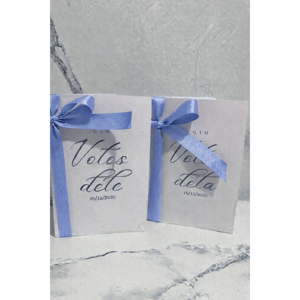 VOTOS DA NOIVA E DO NOIVO 10x15 [Lunna Personalizados]