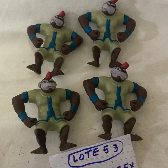 MC DONALDS - LOTE 53 - MUTANTE REX GORILA MACACO HAHA LOTE COM 4