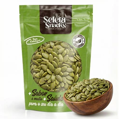 Semente de Abóbora Crua Sem Casca 100% Natural Premium Sem Sal |