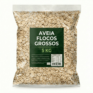 Aveia flocos grossos 5kg - Natunutri em Oferta na Shopee