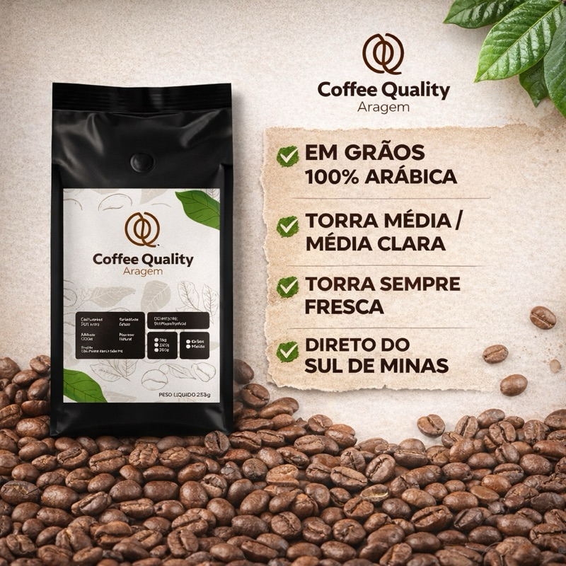 Café Grãos para expresso 1kg Gourmet linha premium (torra média) 100% arábica em Oferta na Shopee