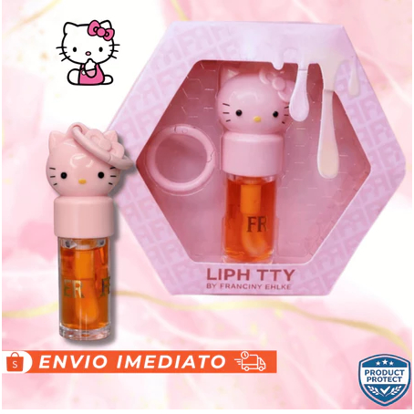 kitty Gloss Labial Hello Kitty Hidratante Brilho Labial com Aroma de Mel | Fofo & Presenteável