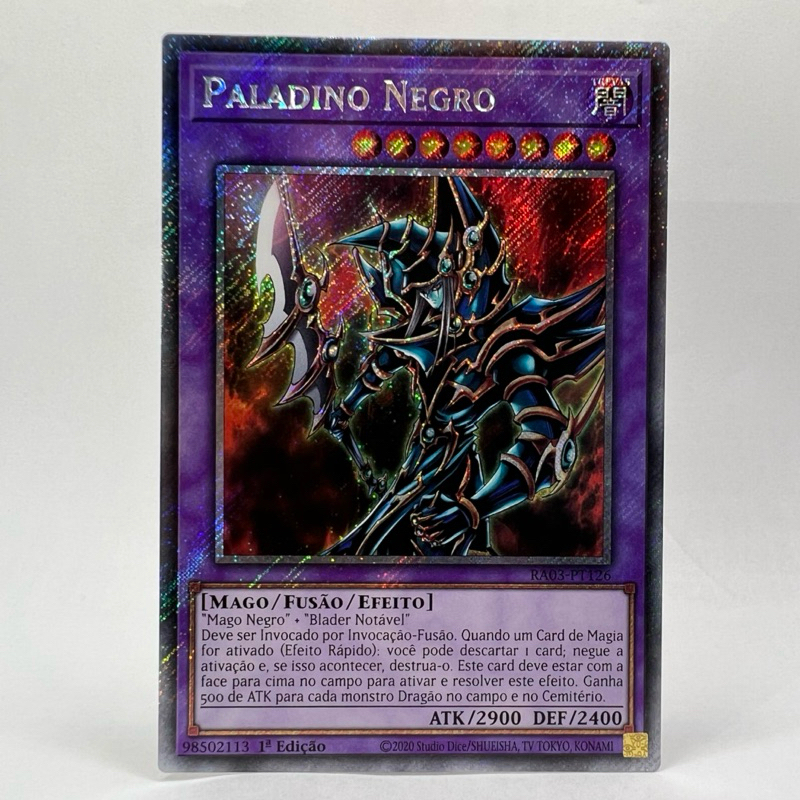 Paladino Negro Platinum Secret 1° Edição Yugioh!