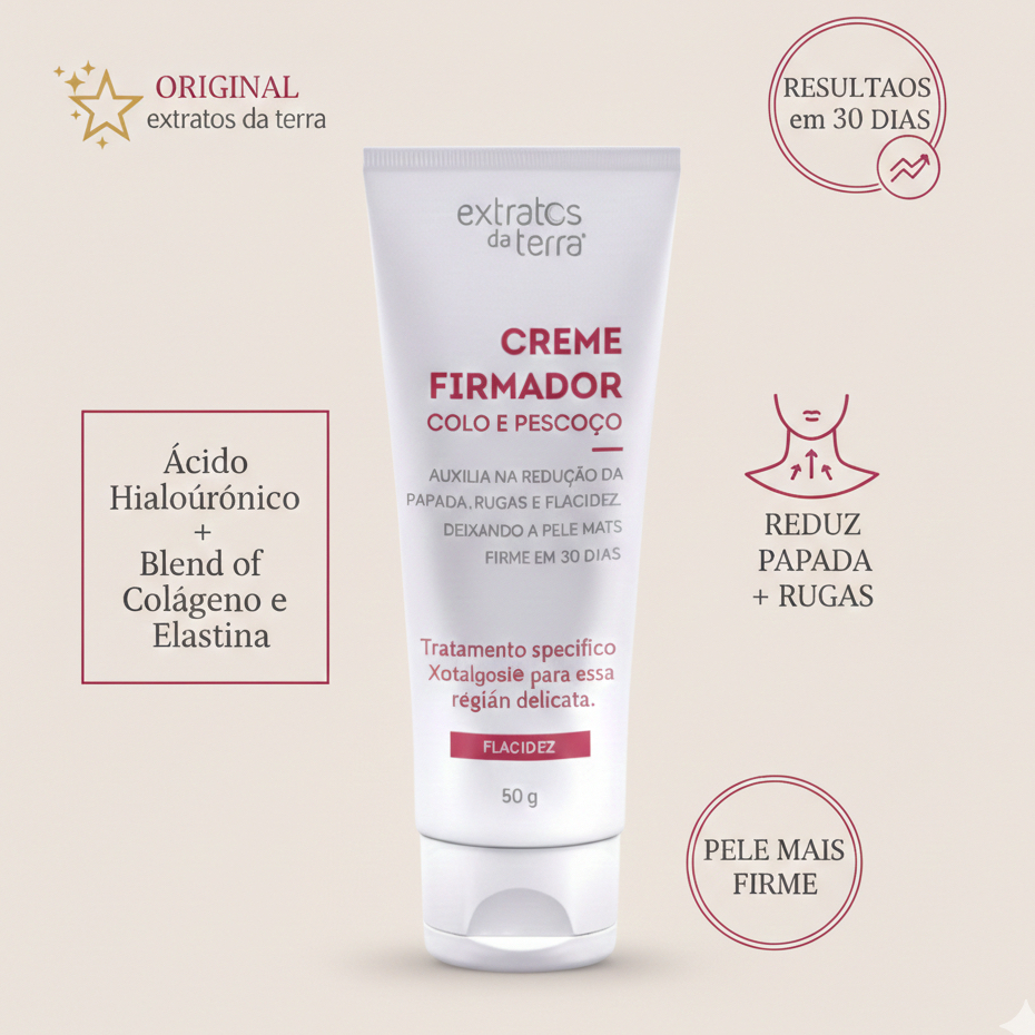 Creme Firmador de Colo e Pescoço Extratos da Terra