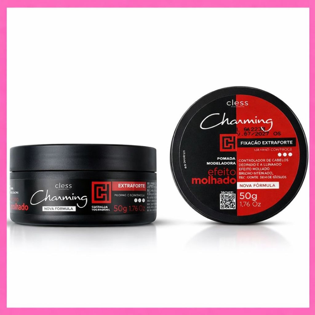 Pasta Capilar Modeladora Charming Extra Forte Efeito Molhado 50g Cless