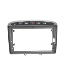 Moldura 9 Polegadas Peugeot 308 408 RCZ Painel Multimídia 2din Cinza