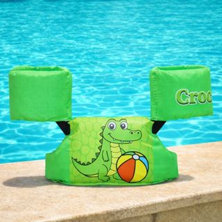 colete salva vidas infamtil com braçadeira boia para piscina criança segurança em Oferta na Shopee