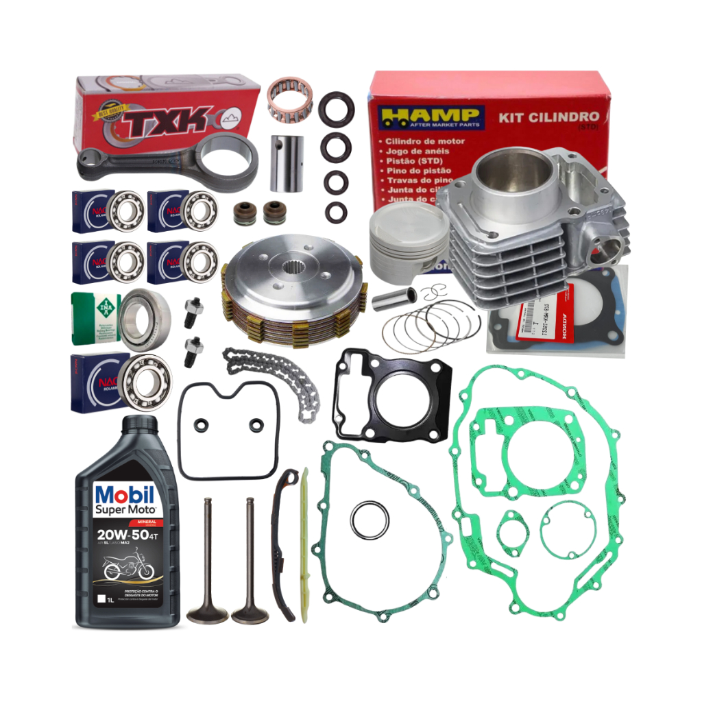 Kit Cilindro Motor Hamp Original Titan 150 Fan 150 Válvulas em Oferta na Shopee