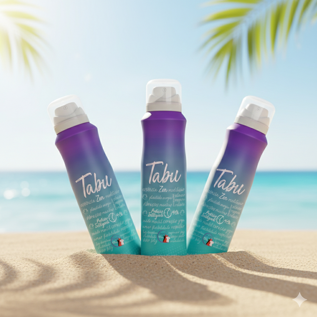 Kit 3 unid - Desodorante Aerosol Antitranspirante Tabu Zen 150Ml em Oferta na Shopee