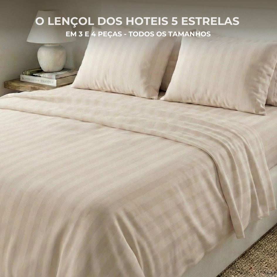 Jogo de Lençol Padronado Micro Percal Penteado 3 peças 500 Fios Cama Solteiro Casal Queen King em Oferta na Shopee