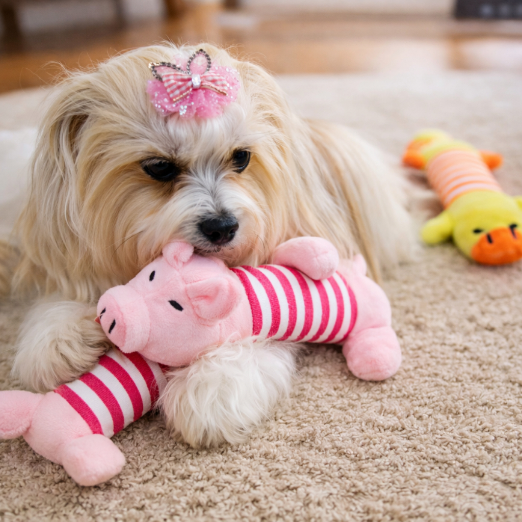 Brinquedo de Pelúcia para Cachorro Gato Pet Bichinho com Apito Som Elefante Pato Porco  Anti Stress