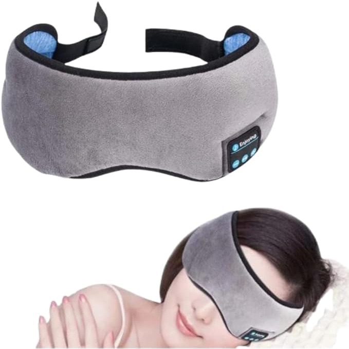 Imagem Tapa Olhos Fone De Ouvido Bluetooth Meditação Dormir Relaxar