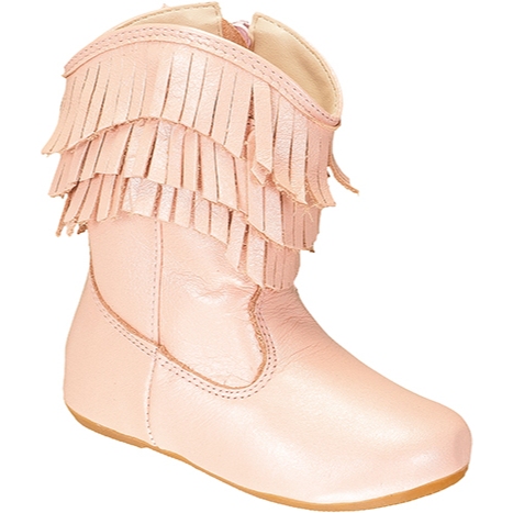 Bota Infantil Menina Country Casual Cano Longo com Franjas