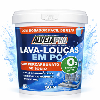 Lava Louças em Pó 450g com Percarbonato de Sódio +O2 Oxigênio Ativo ALVEJAPRO em Oferta na Shopee