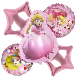 Kit C/5 Balão Metalizado Princesa Peach em Oferta na Shopee