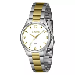 RELÓGIO LINCE FEMININO DOURADO E PRATA LRTJ169L36 B2SK