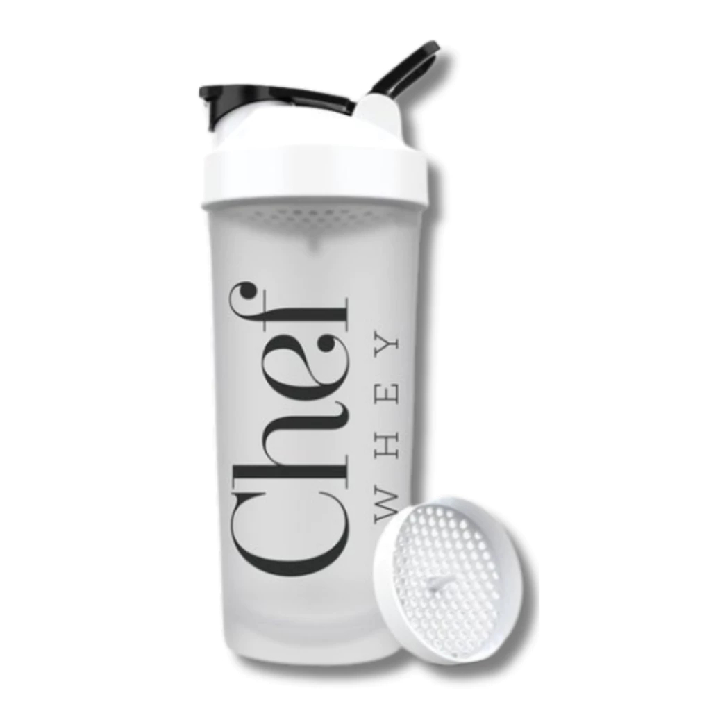 Coqueteleira Chef Whey 600ml Shakeira Copo de Academia