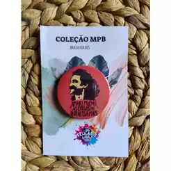 Botton Broche Boton Belchior MPB - coleção MPB brasilidades - música brasileira TAMANHO GRANDE