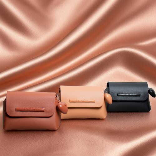 Bolsinha Feminina Pequena Suellen com Coração – Clutch, Necessaire Porta Maquiagem JóiaRara