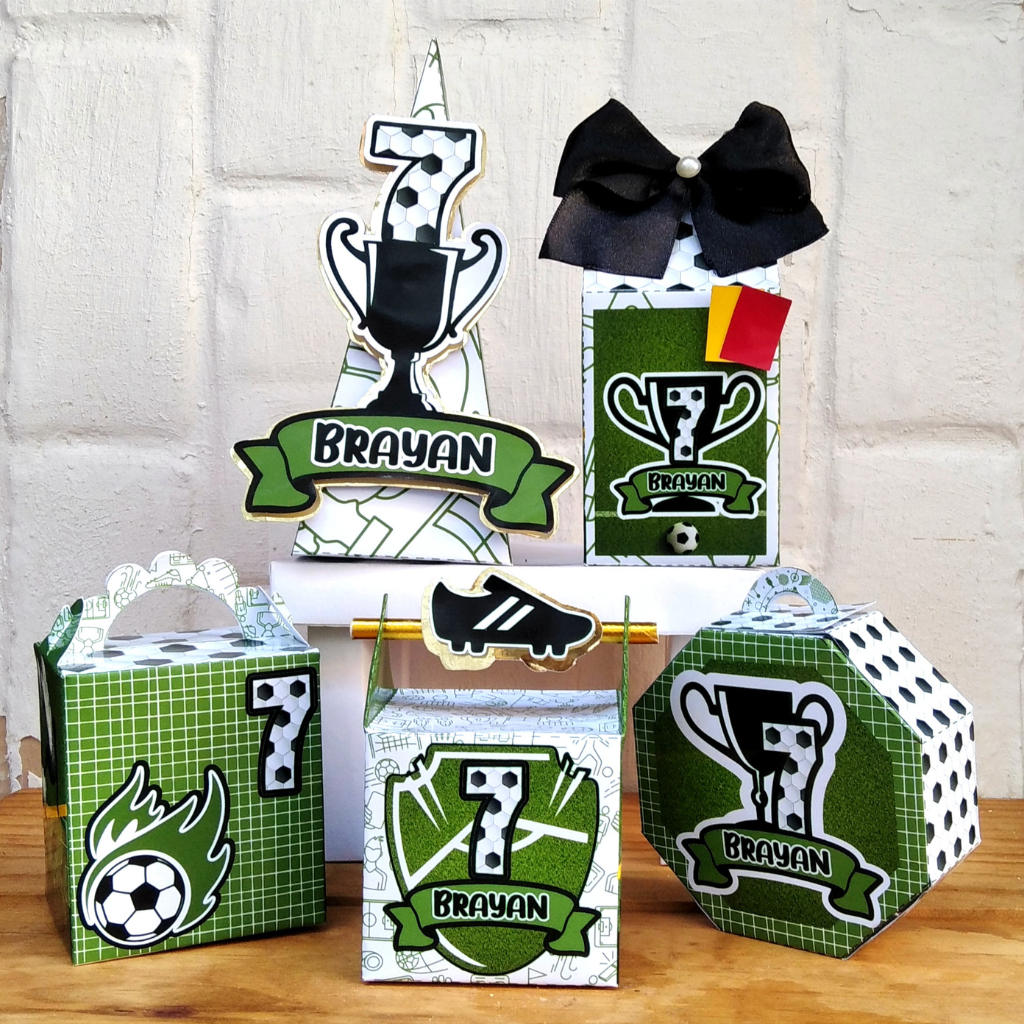 Kit Caixinhas Personalizadas Futebol menino, Mimos, Lembrancinhas, Caixinhas, Infantil, Aniversário